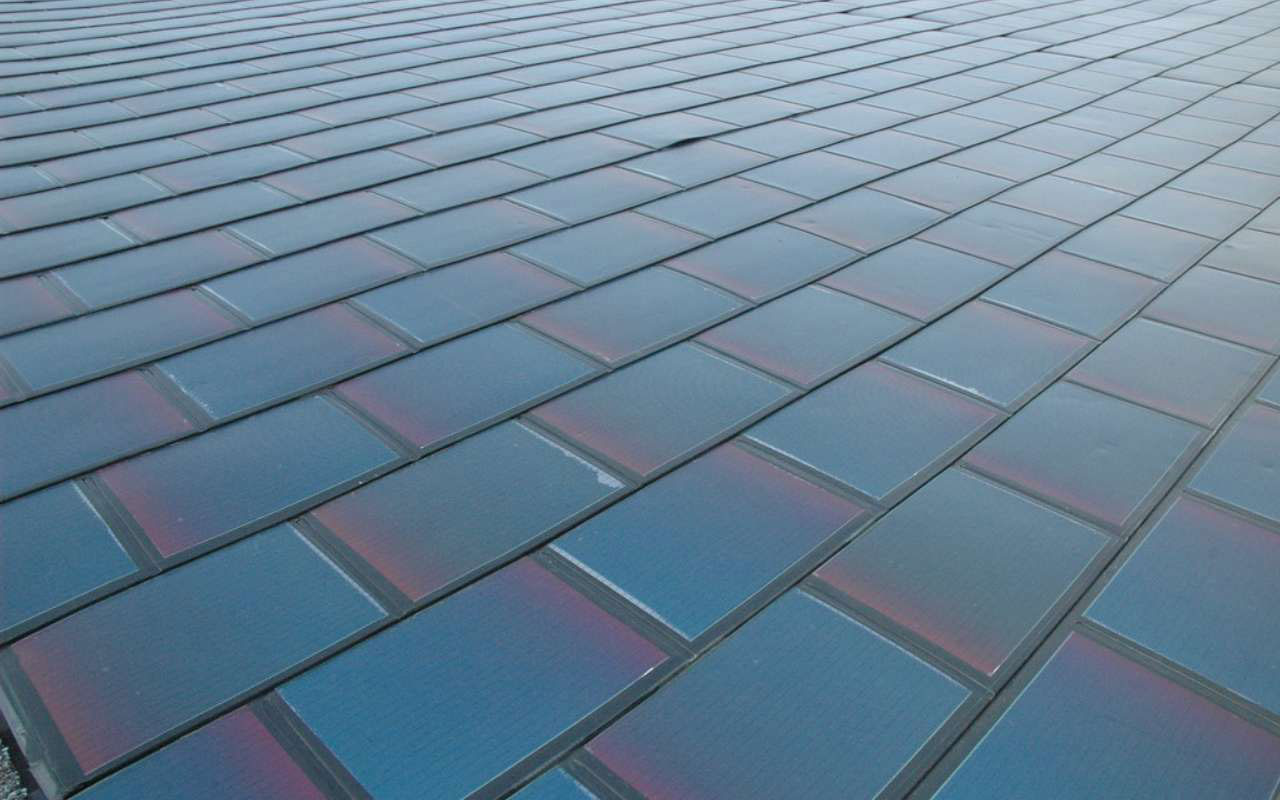 Solar roof tiles.
