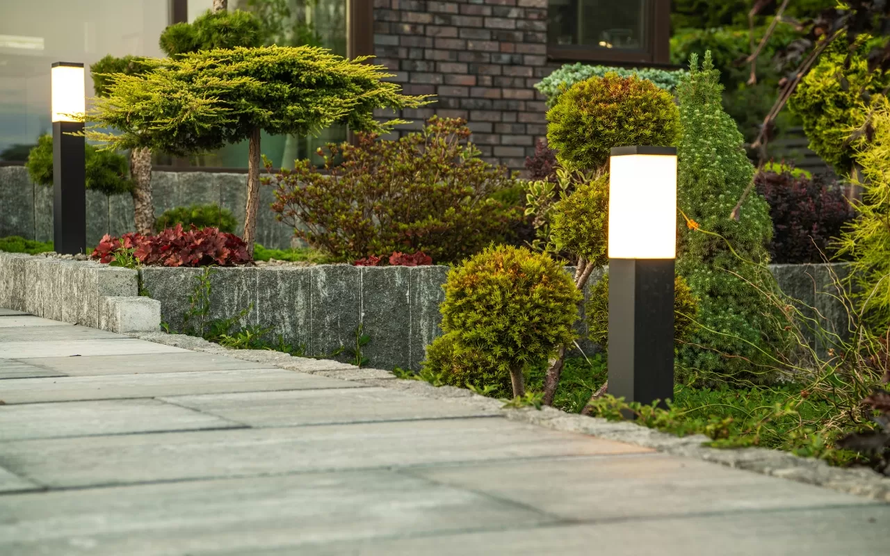 Enhance your outdoor living space with beautifully designed concrete walkways.